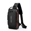 Multifunction Sling Bag, USB Charging Sport Sling Anti-Theft Shoulder Bags, Outdoor And Daily Use