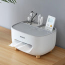 ECOCO Multifunctional Tissue Organizer Box with Remote Control Storage