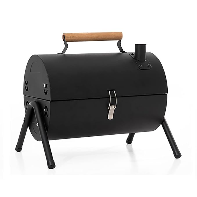Adjustable Portable Charcoal Grill Multi-functional Metal Small BBQ Smoker for Outdoor Hiking Picnic