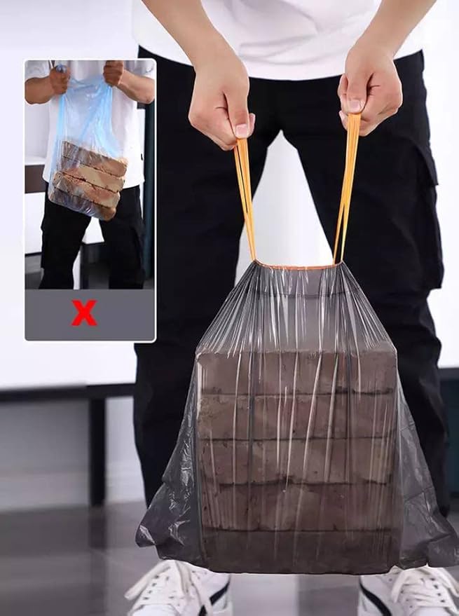 Ecoco Trash Bags 75 Pc- Easy to Carry Garbage Bag