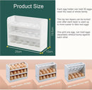Kitchen Egg Storage Container, 3-Tier Egg Organizer Holder