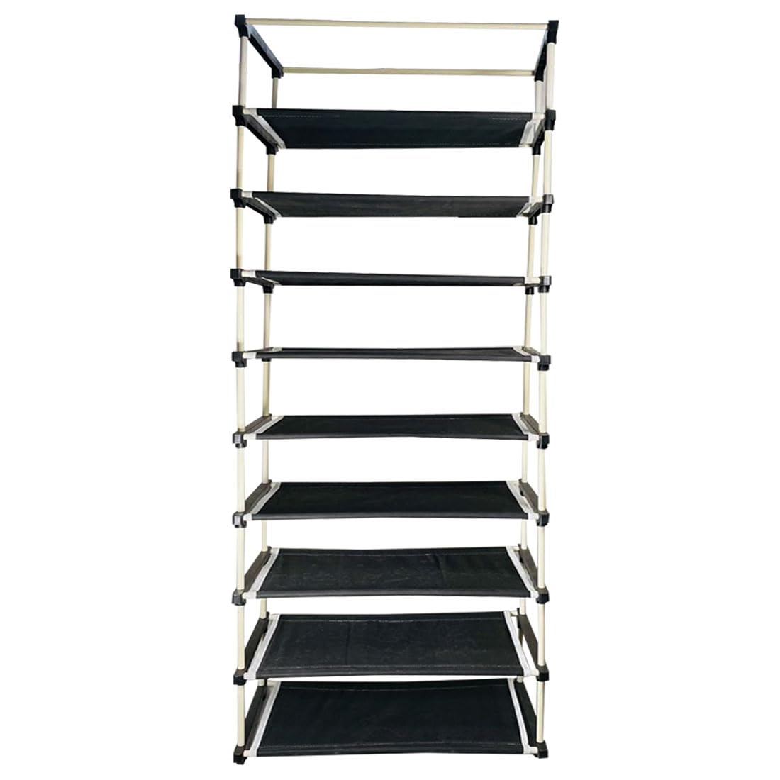 رف أحذية متعدد الأغراض مع غطاء بسحاب مقاوم للغبار، 