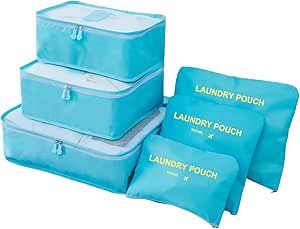 6 Pack luggage Packing Organizer Bag