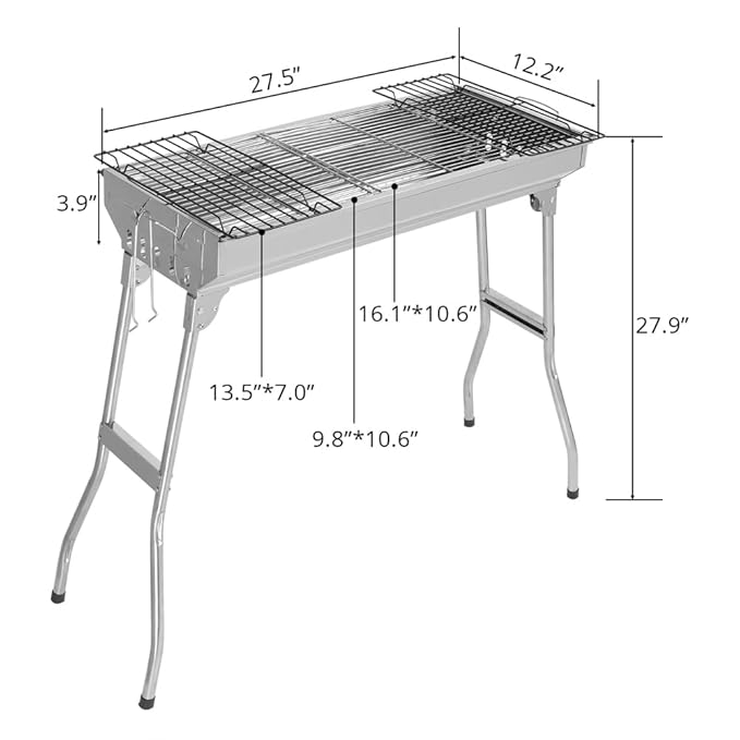 Portable Charcol BBQ Grill For Outdoor