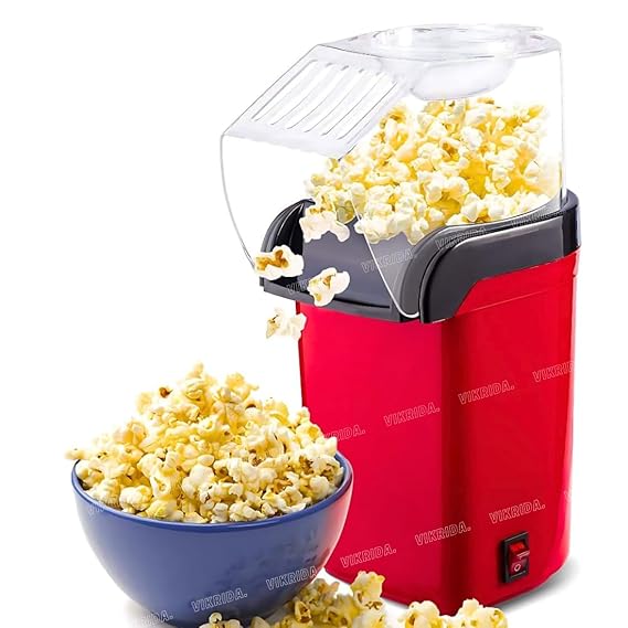 Electric Popcorn Maker Machine with 1200W, No oil needed