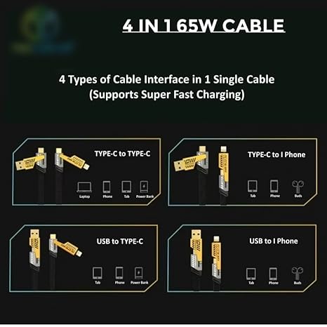 Lightning Ultra Fast Charging 4 in 1 Cable