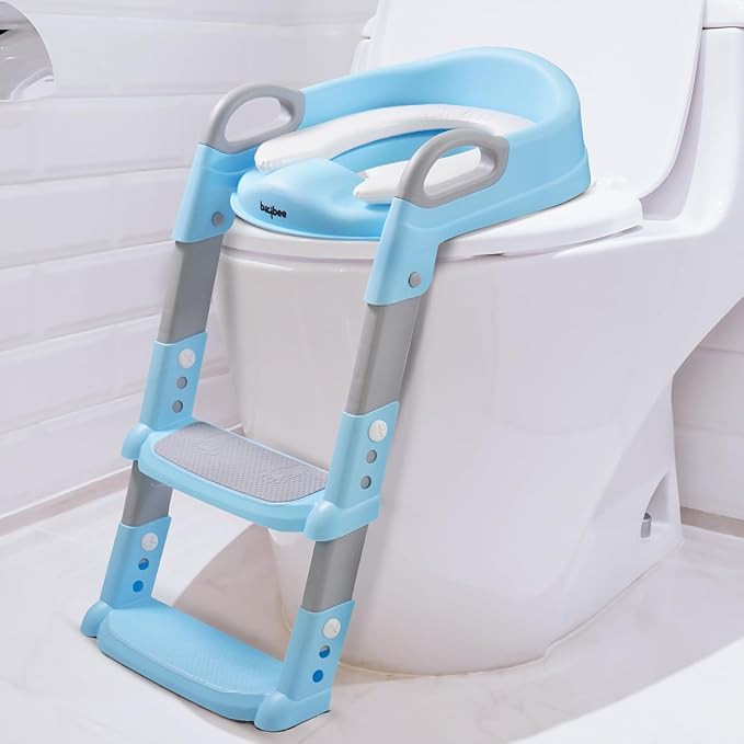 Baby Potty Training Plastic Seat Chair with Ladder