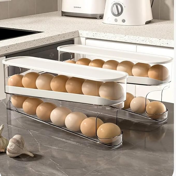 2 Tier Rolling Egg Dispenser for 12-14 Eggs