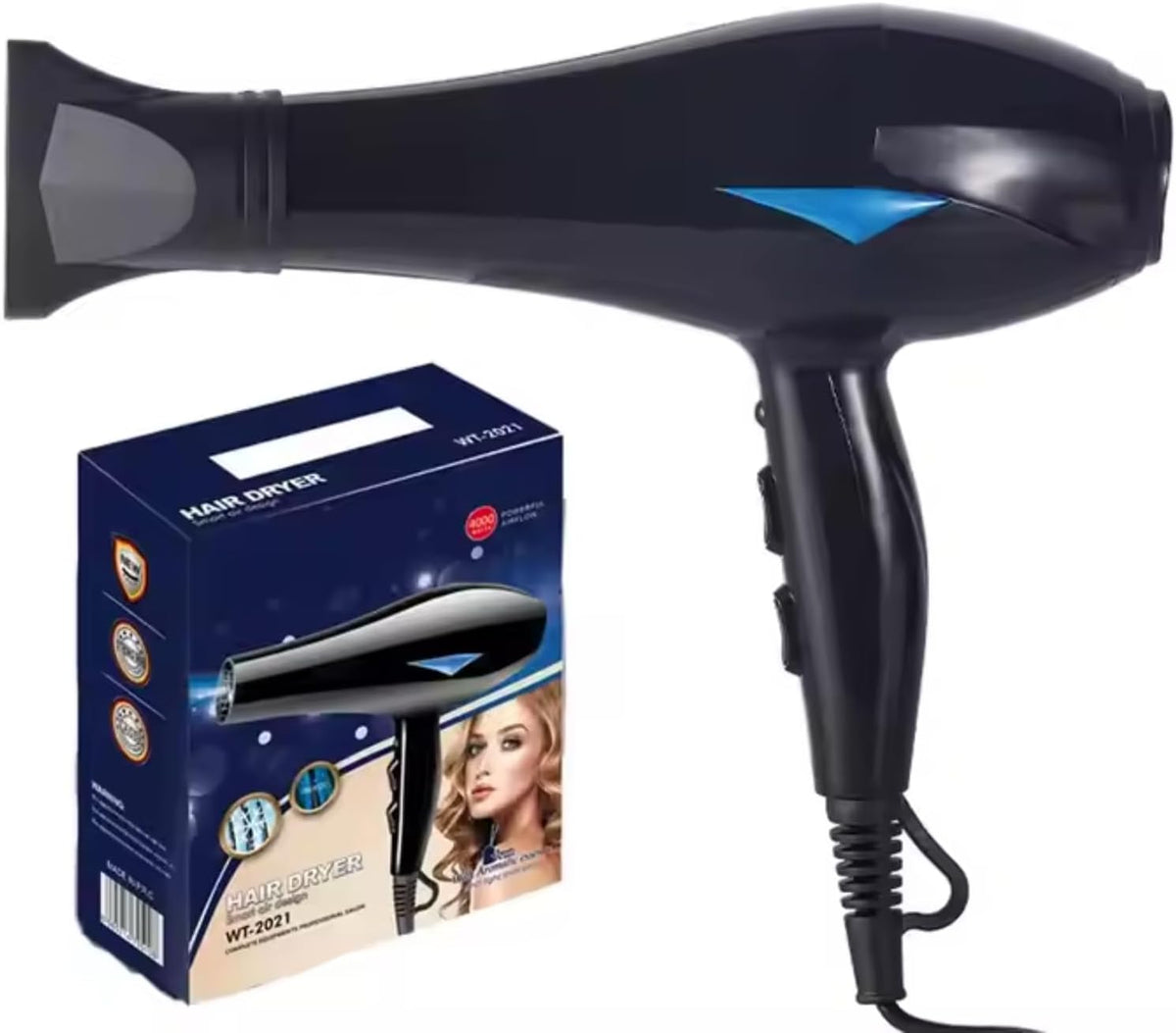 Professional Hair Dryer – High-Power 4000W Ionic Hair Blower for Fast Drying