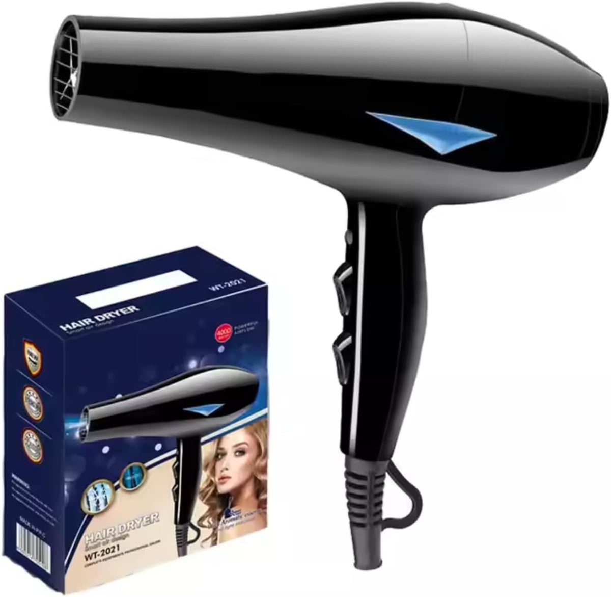 Professional Hair Dryer – High-Power 4000W Ionic Hair Blower for Fast Drying