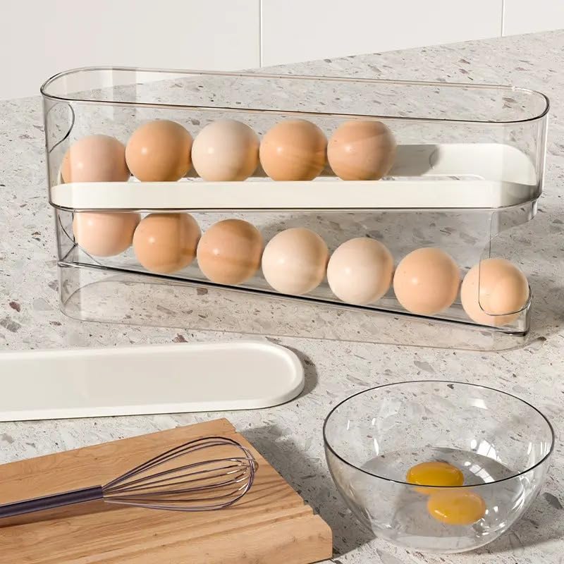 2 Tier Rolling Egg Dispenser for 12-14 Eggs