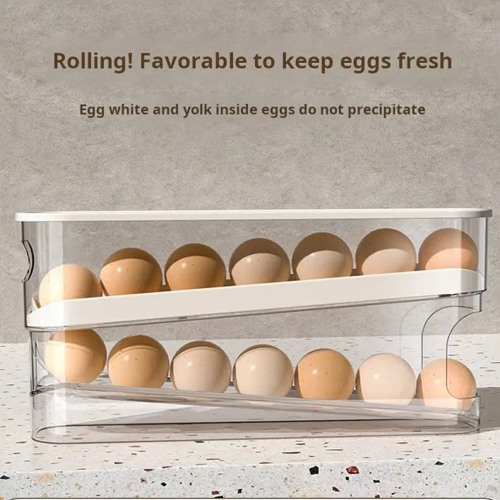 2 Tier Rolling Egg Dispenser for 12-14 Eggs