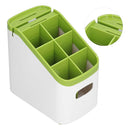 Kitchen Storage Box, Plastic Tableware Storage Rack Convenient Compact Design for Kitchen for Restaurants