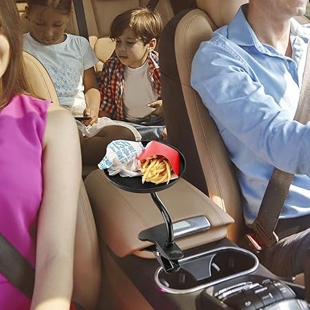 Convenient Durable Car Food Tray, 360 Degree Rotation