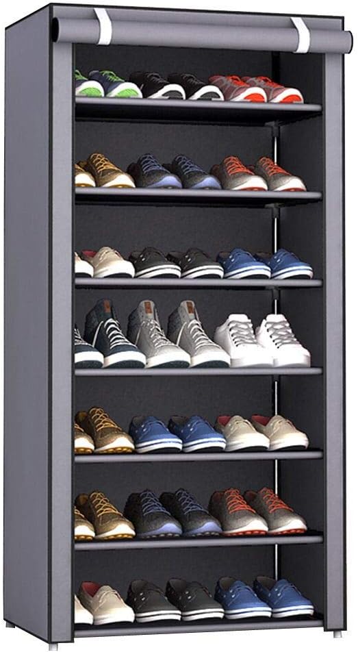 Multipurpose Shoe Rack with Dustproof Zip Cover,