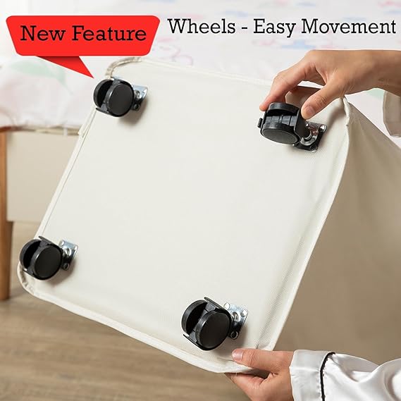Collapsible Laundry Basket With Wheels