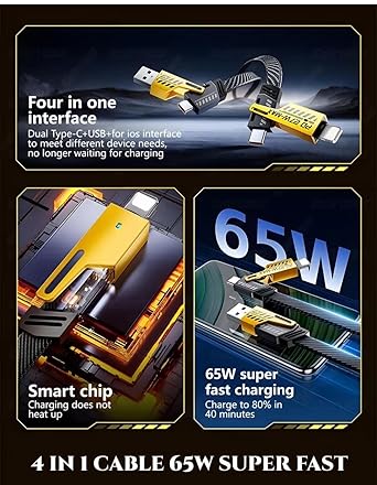 Lightning Ultra Fast Charging 4 in 1 Cable