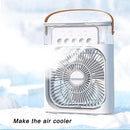 Portable Air Cooler Diffuser Desk Fan with Night Lamp and Timer