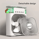 Portable Air Cooler Diffuser Desk Fan with Night Lamp and Timer