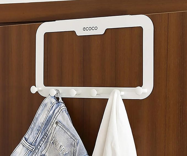 ECOCO Nail-free Stainless Steel Hook Cabinet Door Back Hanger