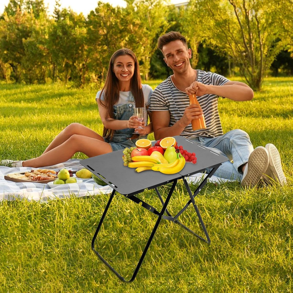 Aluminum Portable Folding Camp Suitcase Table