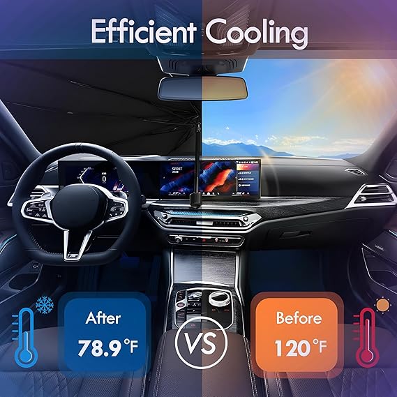 غطاء مظلة زجاج السيارة الأمامي القابل للطي 