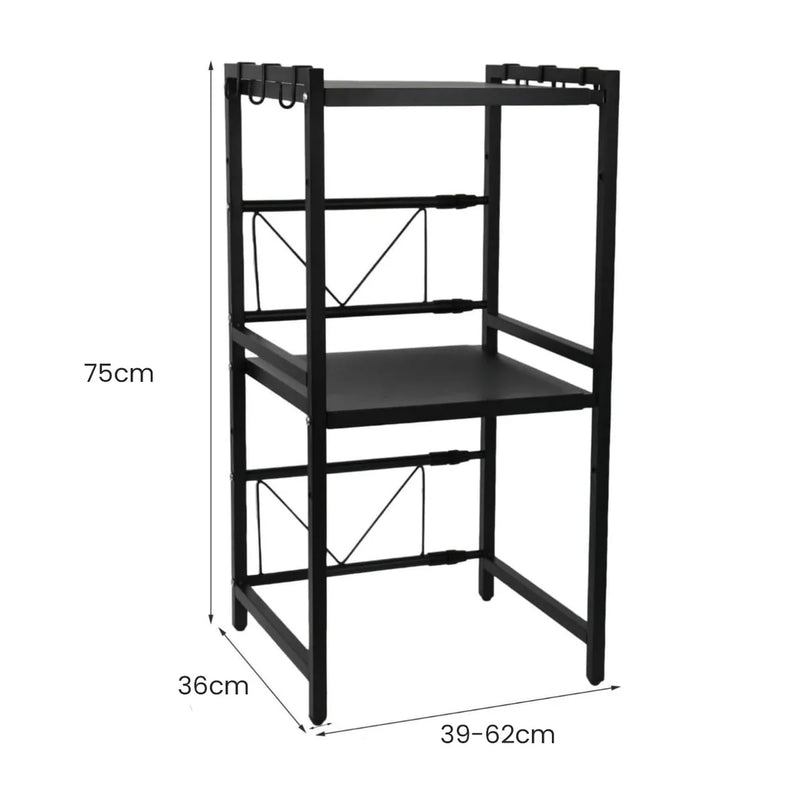 3-Layer Microwave Stand Kitchen Space Storage Rack