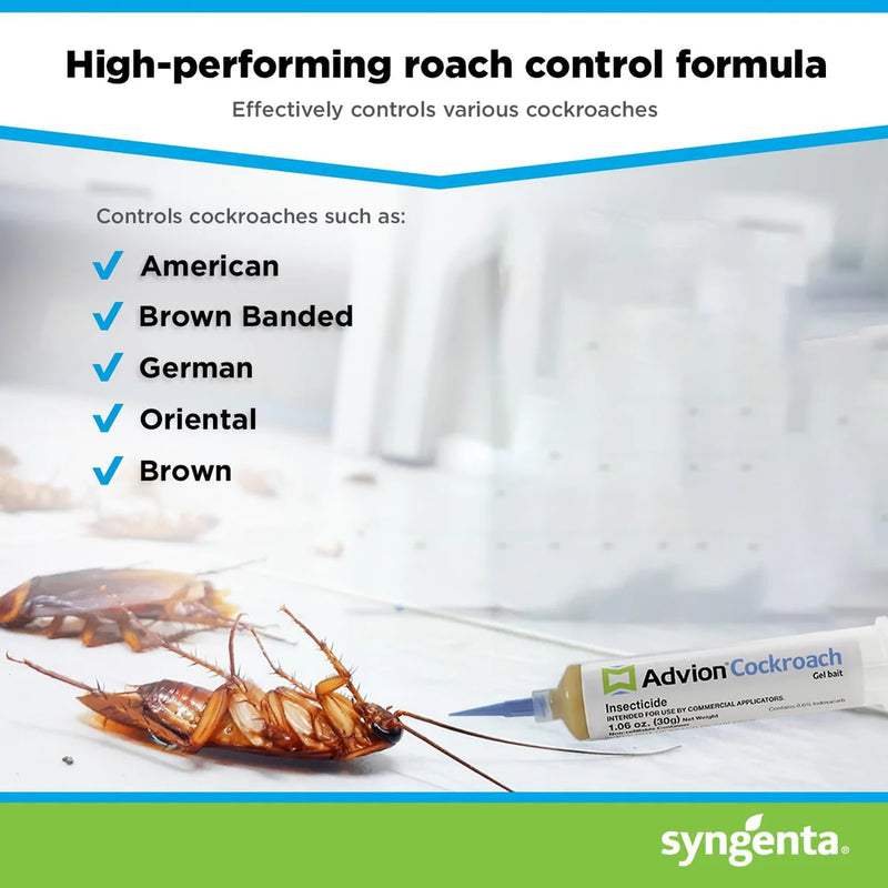 Advion Cockroach Gel Bait, Roach Killer, Non-toxic Pest Killer, Pest Control