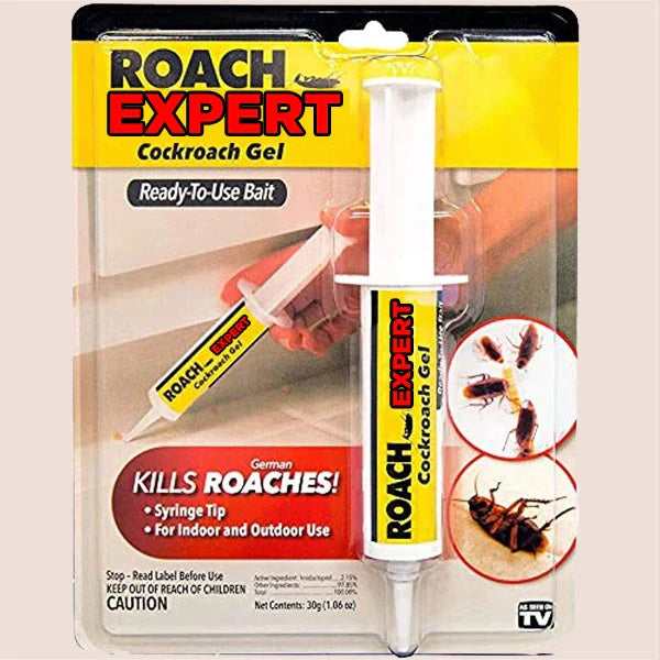 Anti Cockroach Roach Expert Gel, Roach Killer Poison, Ready-to-use Bait Syringe