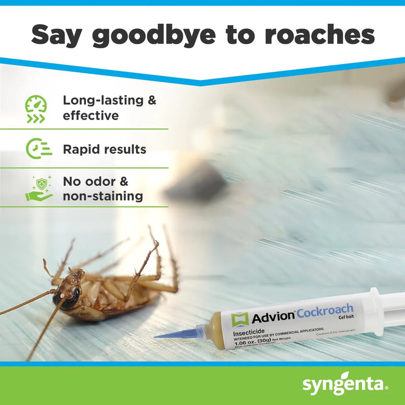 Advion Cockroach Gel Bait, Roach Killer, Non-toxic Pest Killer, Pest Control