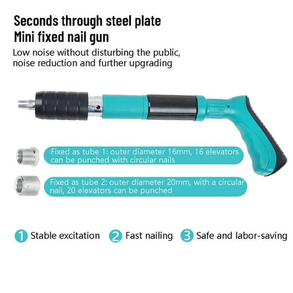 Nail Gun Riveting Tool - Wall Fastener, Pneumatic Concrete Nailer Machine