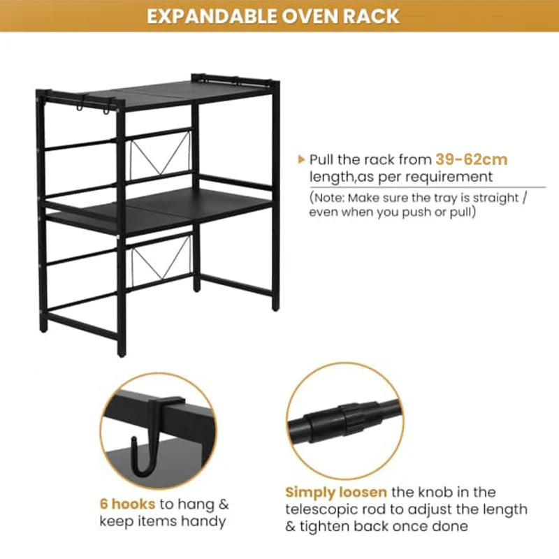 3-Layer Microwave Stand Kitchen Space Storage Rack