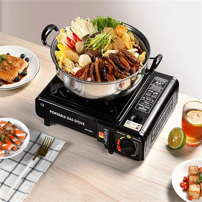 Portable Gas Stove with Carrying Case for Outdoor Camping, Hiking, Picnics