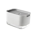 موزع صابون للمطبخ مع حامل إسفنجي، سعة 300 مل، موزع صابون سائل 2 في 1