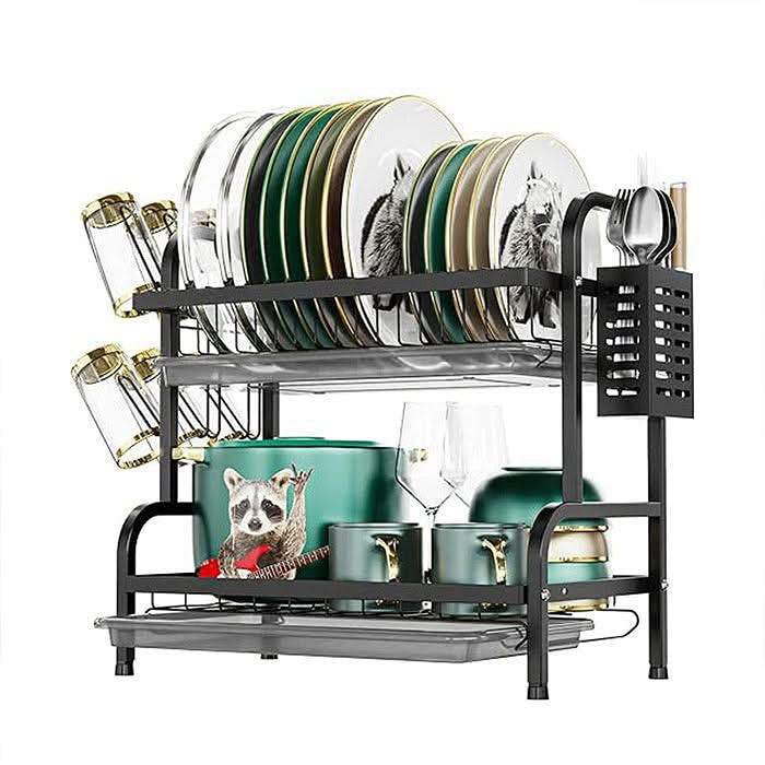Two-Tier Dish Drying Rack