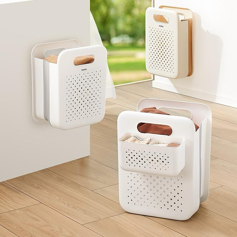 Wall-Mounted Folding Dirty Clothes Basket