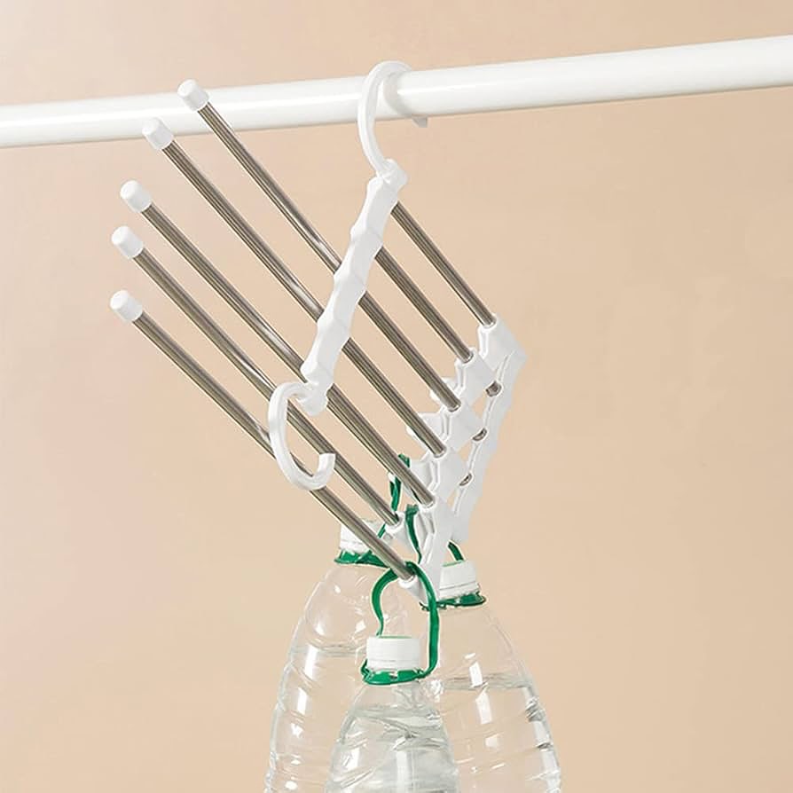 رف بنطلونات متعدد الطبقات معلق من الفولاذ المقاوم للصدأ 5 في 1 