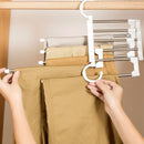 Multi-Layer Hanging Stainless Steel 5 in 1 Pants Rack
