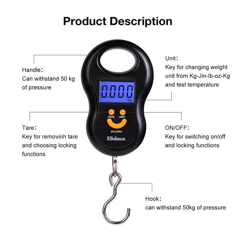 Portable luggage Weighing Scale for Flights 50 Kg