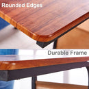 Portable Mini C-Shaped Bedroom Tea Table, Wooden Side Table