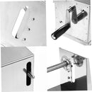 آلة تقطيع البطاطس الحلزونية اليدوية المصنوعة من الفولاذ المقاوم للصدأ 