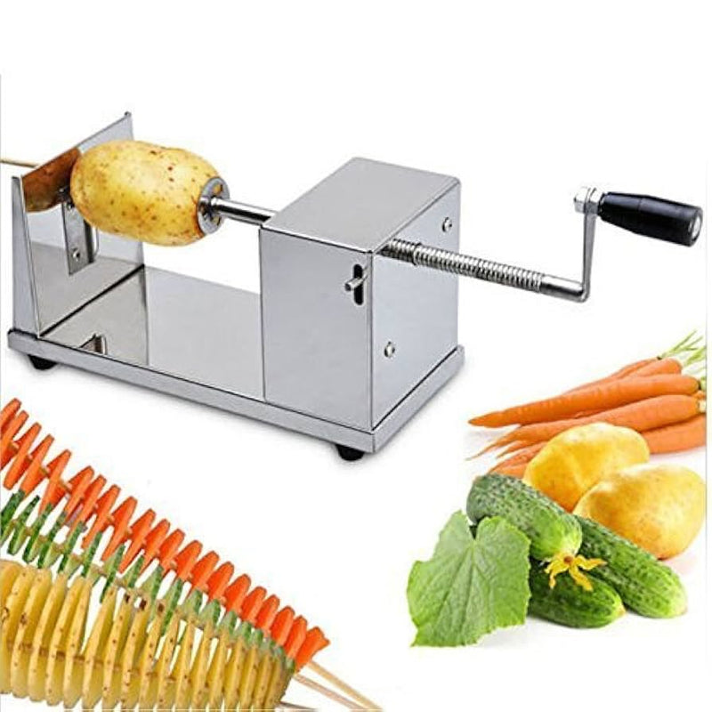Manual Stainless Steel Potato Spiral Cutter Machine