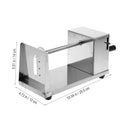 آلة تقطيع البطاطس الحلزونية اليدوية المصنوعة من الفولاذ المقاوم للصدأ 