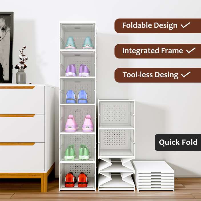 Foldable Shoe rack -  Closed shoe rack  5 Layer
