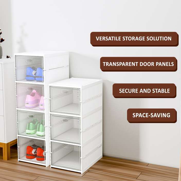 رف أحذية قابل للطي - رف أحذية مغلق