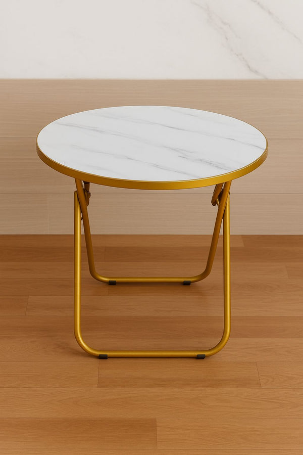 Folding Table with Marble Top