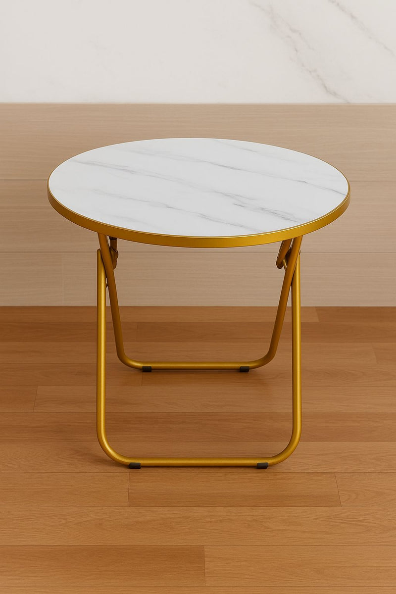 Folding Table with Marble Top