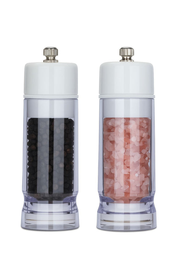 Easily Twist Salt and Pepper mill with knob