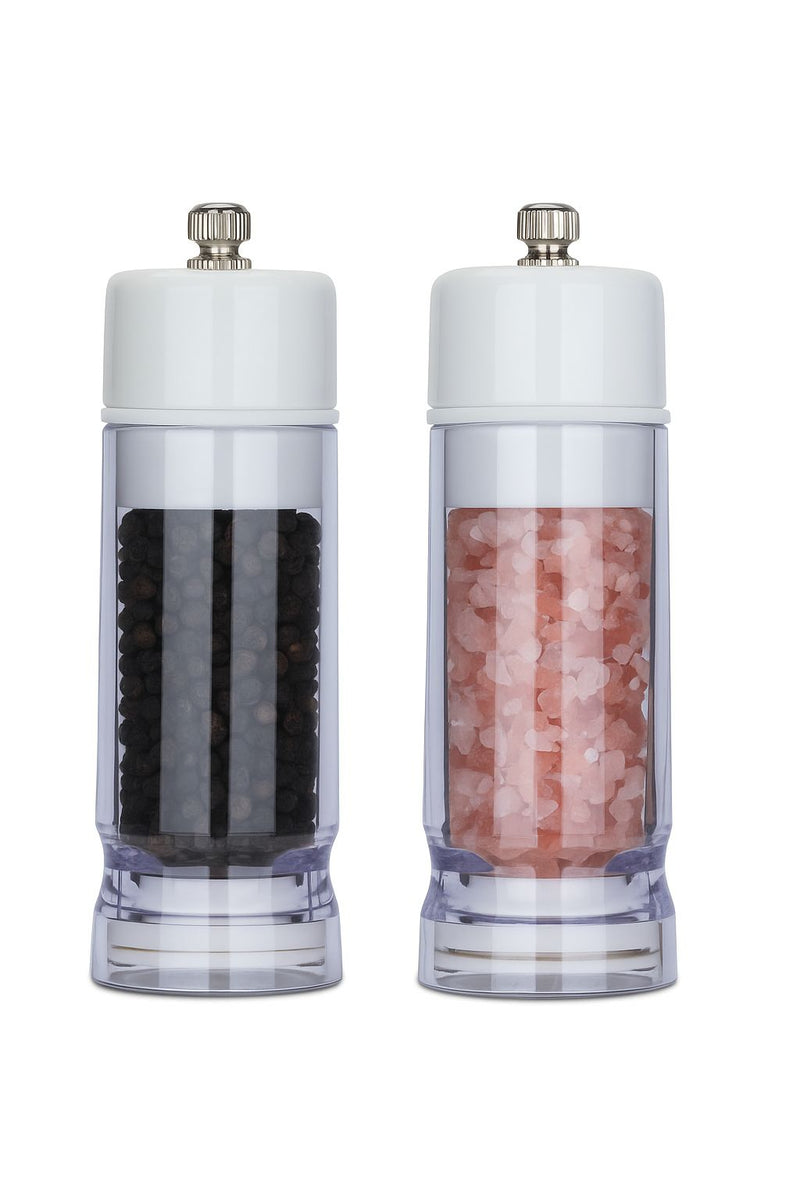 Easily Twist Salt and Pepper mill with knob