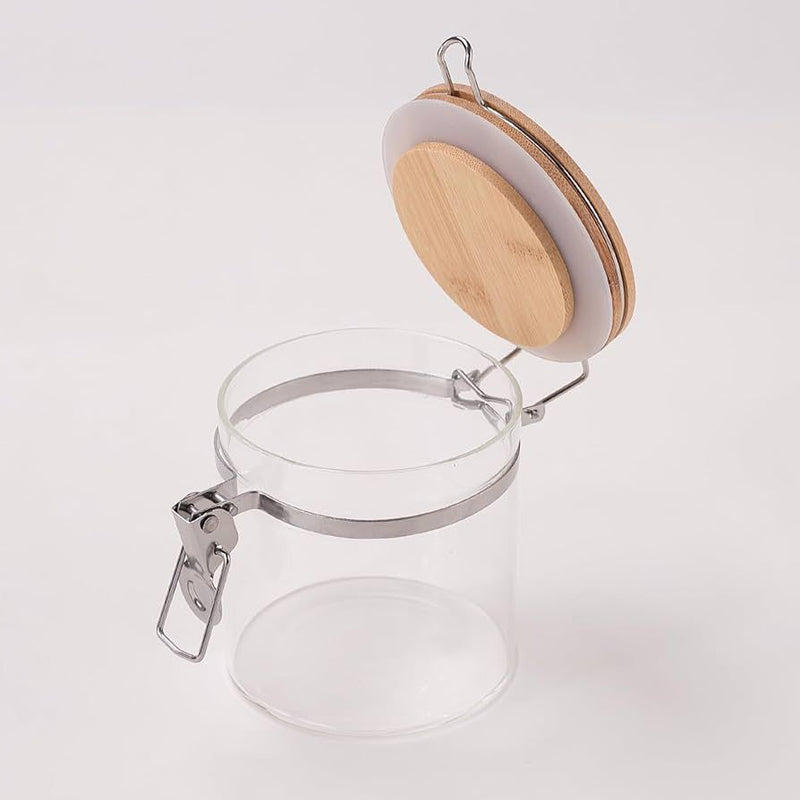 Glass Jars with Bamboo Lids- 650 ml